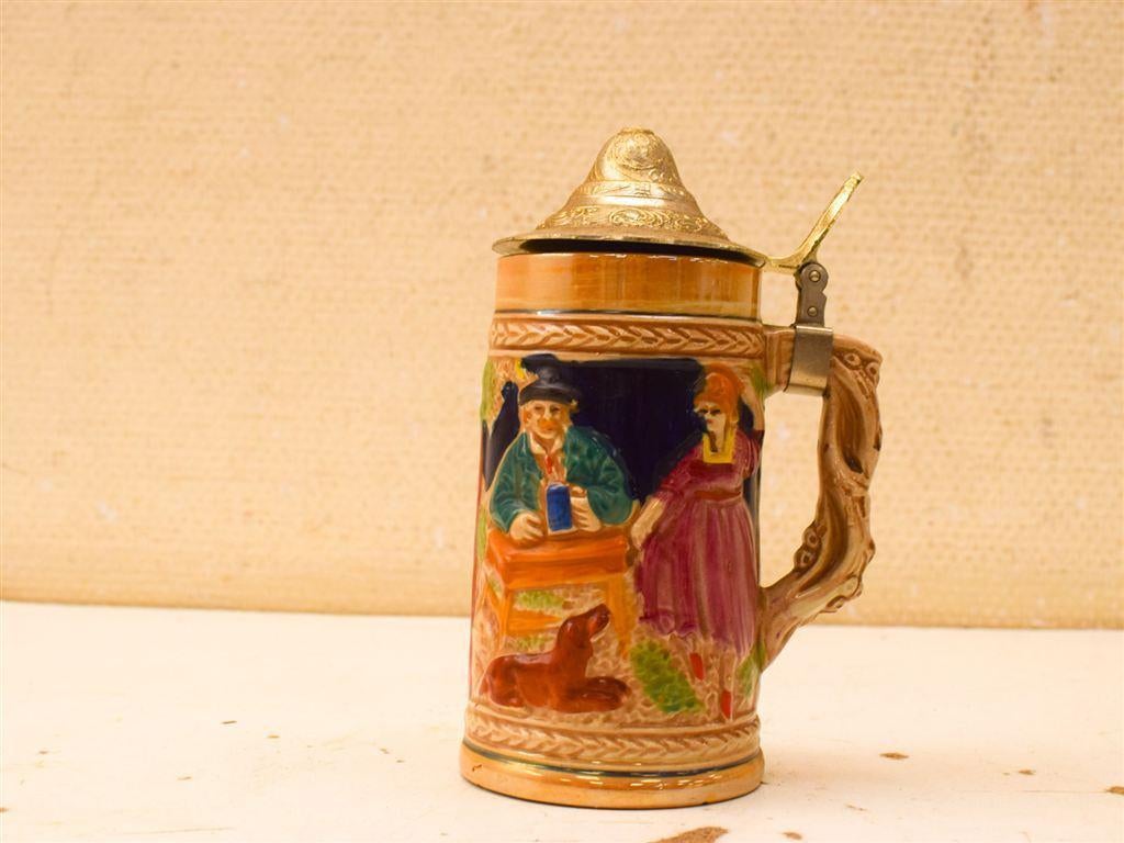 Duitse Bier Pul 51691, Huis en Inrichting, Ophalen of Verzenden, Gebruikt, Aardewerk, Bord(en)