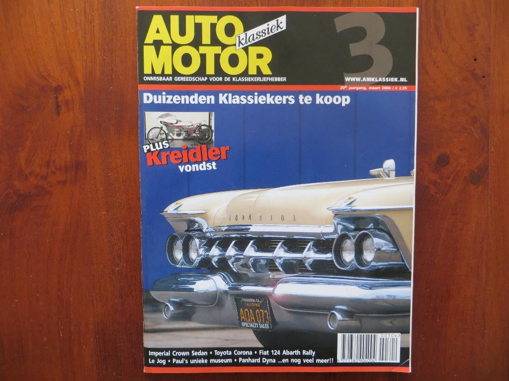 Auto Motor Klassiek 3 2004 124 Abarth, Corona, Imperial,Dyna, Ophalen of Verzenden, Zo goed als nieuw, Toyota