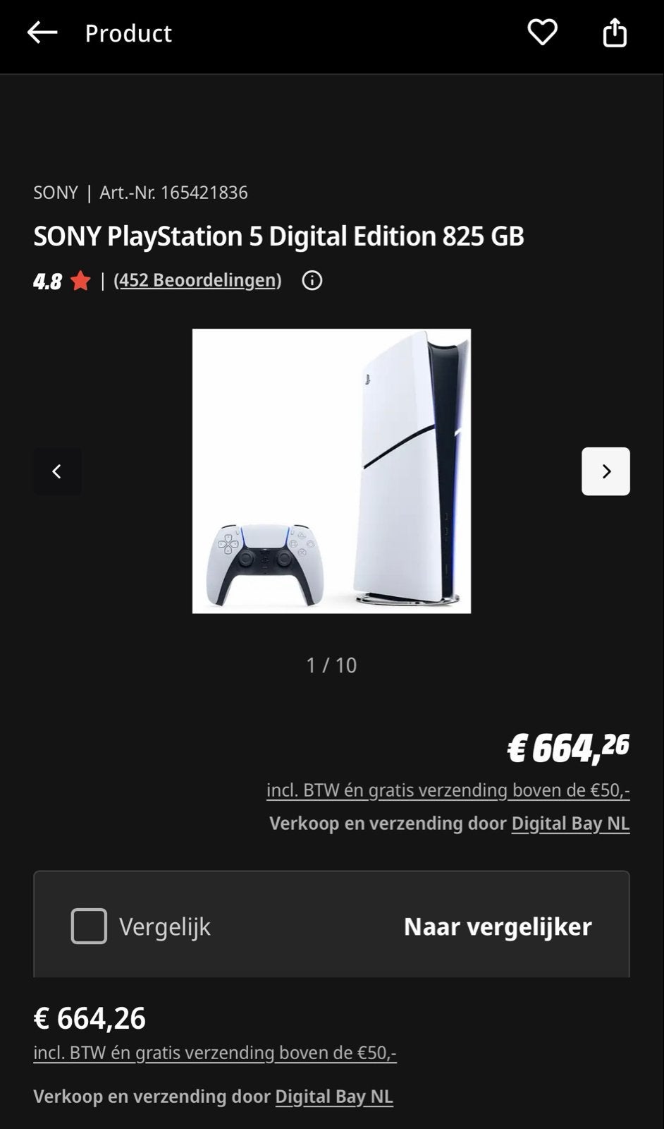 Nieuwe PlayStation 5 Digital Edition - Geseald met garantie, Spelcomputers en Games, Ophalen, Nieuw, Playstation 5 Digital