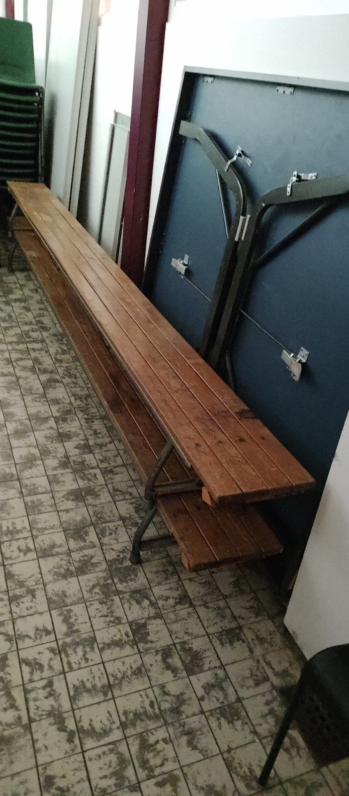 School gymbanken, Ophalen, Gebruikt, Materiaal