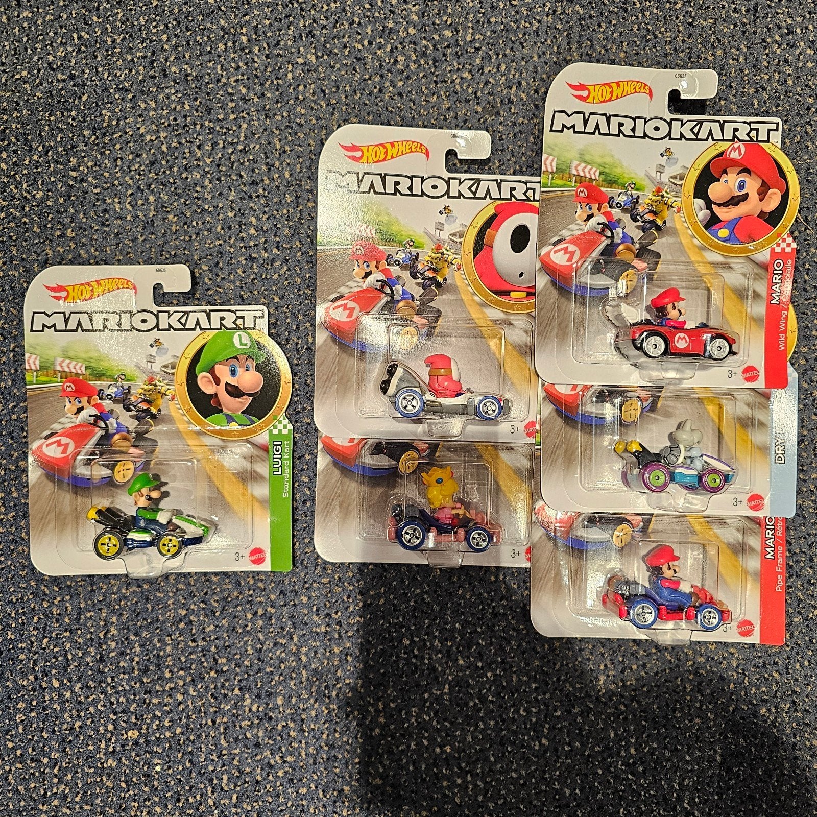 Hot Wheels Mario Kart - Diverse karakters beschikbaar, Mattel Inc., 636 Girard Avenue, East Aurora, NY 14052, USA, Nieuw, Ophalen of Verzenden