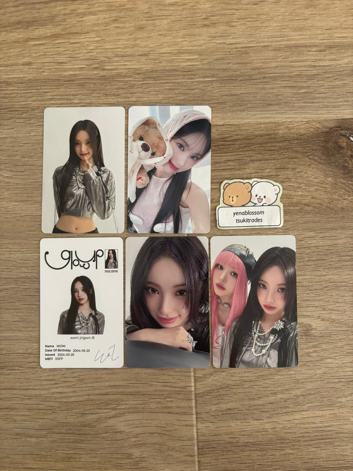 rescene woni makestar photocard set album kpop, Ophalen of Verzenden, Zo goed als nieuw, Foto of Kaart