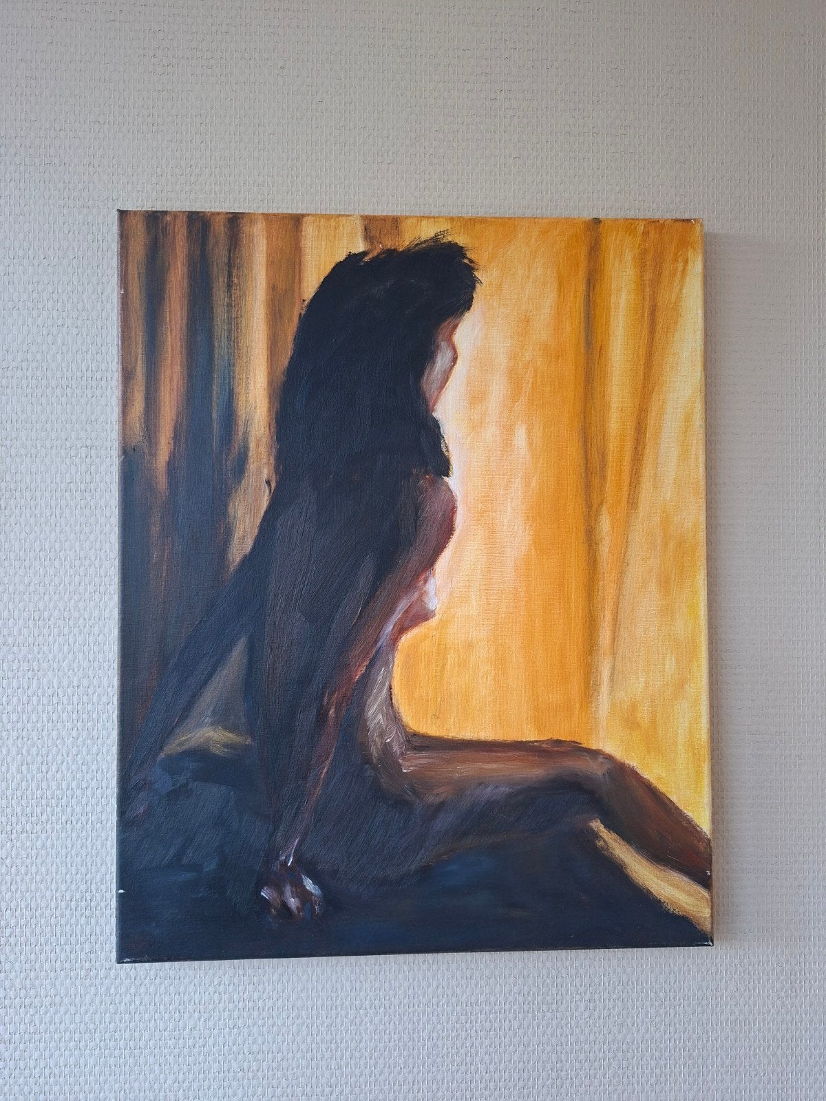 Schilderij naakt portret vrouwlijk naakt, Ophalen of Verzenden