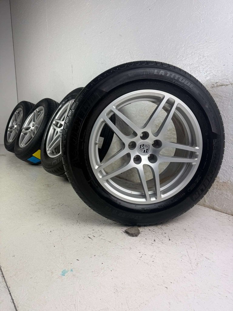 Originele Porsche Macan velgen 18" 5x112 zomer breedset Golf, Niet ingevuld, 18 inch, Gebruikt, 255 mm
