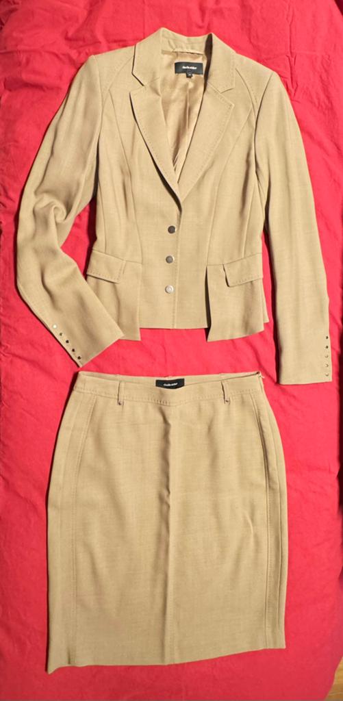 NIEUWE mantelpakjes maat 34/36 Claudia Sträter, Kostuum of Pak, Beige, Nieuw, Ophalen of Verzenden