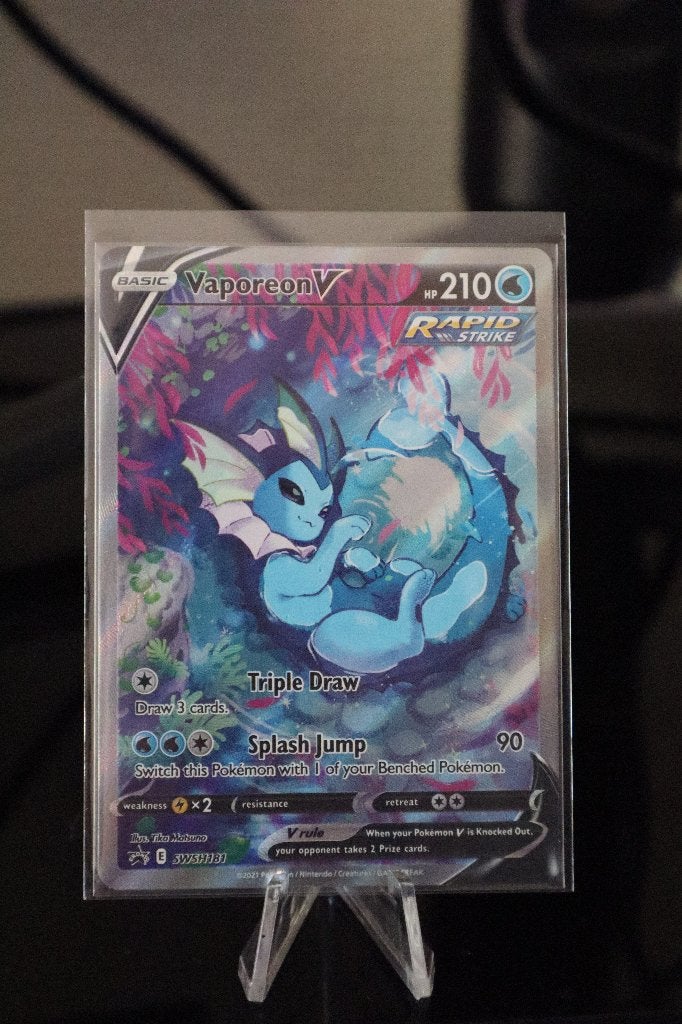 Vaporeon V SWSH181 Sword & Shield Promo, Verzenden, Zo goed als nieuw, Losse kaart, Foil