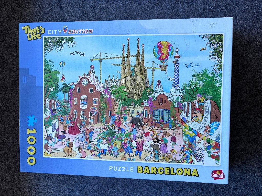 That’s life city edition - Barcelona, Hobby en Vrije tijd, Ophalen of Verzenden, 500 t/m 1500 stukjes, Zo goed als nieuw, Legpuzzel