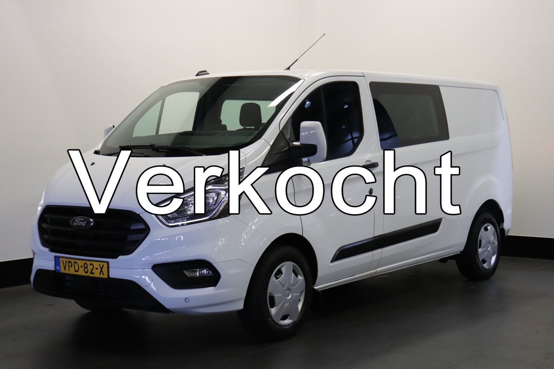 Ford Transit Custom 2.0 TDCI 130PK L2 Dubbele Cabine EURO 6, Voorwielaandrijving, Stof, 4 cilinders, Wit