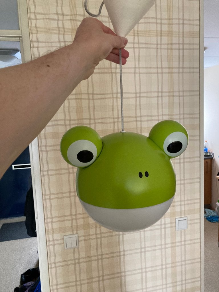 Kinderkamer hanglamp kikker, Ophalen, Zo goed als nieuw, Philips, Lamp