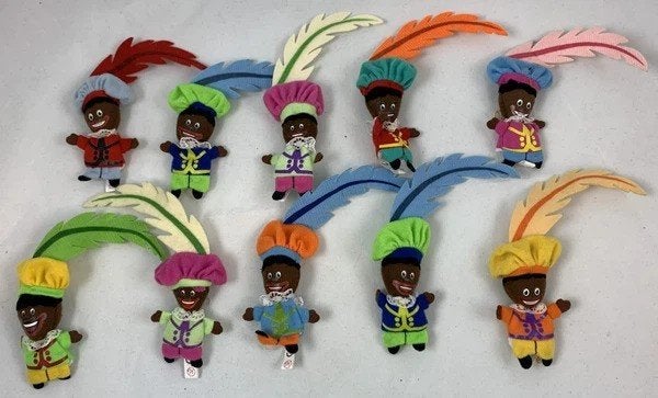 Sinterklaas Zwarte Piet stoffen poppen Holland figuren deco