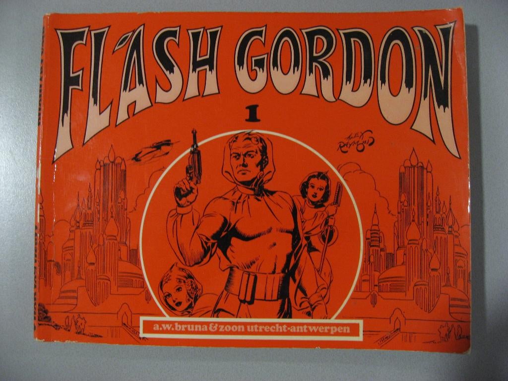 Flash Gordon. Nr 1, 2, 3, 4. 1972 en 1973, Meerdere stripboeken, Ophalen of Verzenden, Gelezen