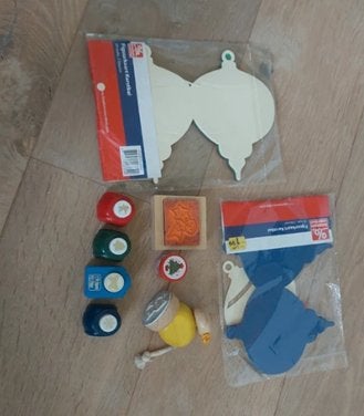 Kerstkaarten, stempels en papierponsen - creatief pakket, Ophalen of Verzenden, Zo goed als nieuw, Overige thema's, Overige typen