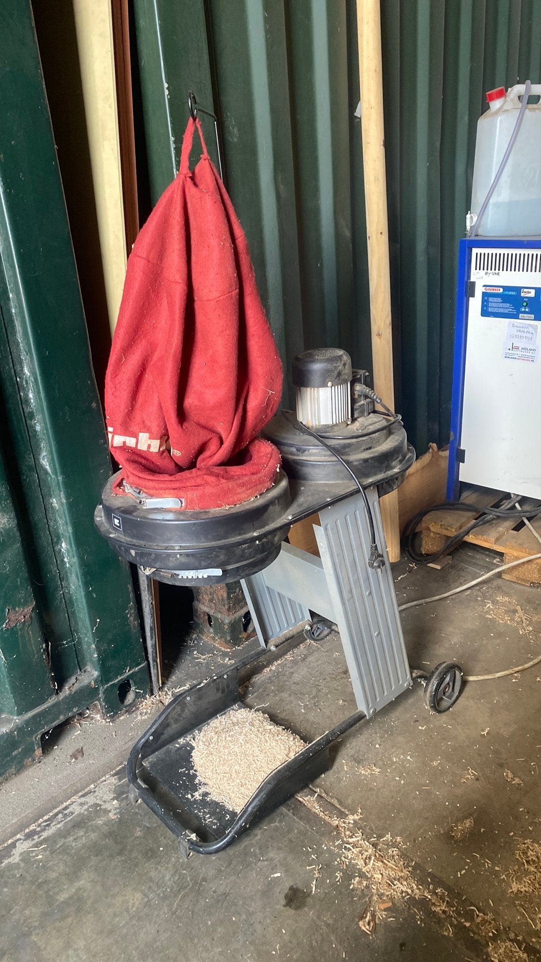 Einhell stofafzuiging voor zaagmachine, Ophalen, Gebruikt, Afzuiger