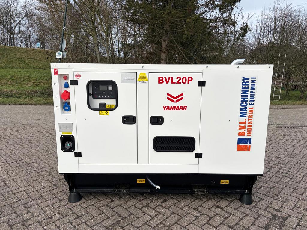 Nieuw Yanmar Leroy Somer 20 kVA aggregaat generatorset, Ophalen of Verzenden, Zo goed als nieuw, Dieselolie