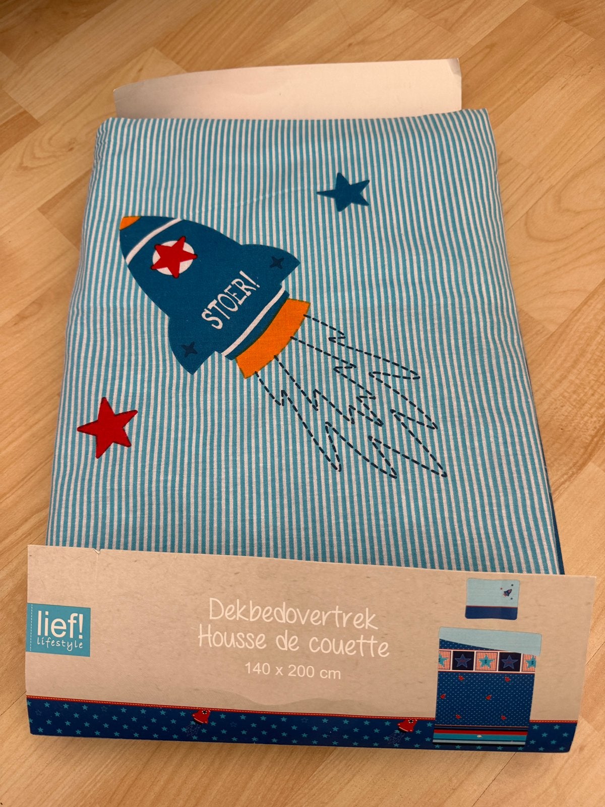 Dekbedhoes Lief 140x200 *NIEUW*, Jongetje of Meisje, Wit, Dekbedovertrek, Nieuw