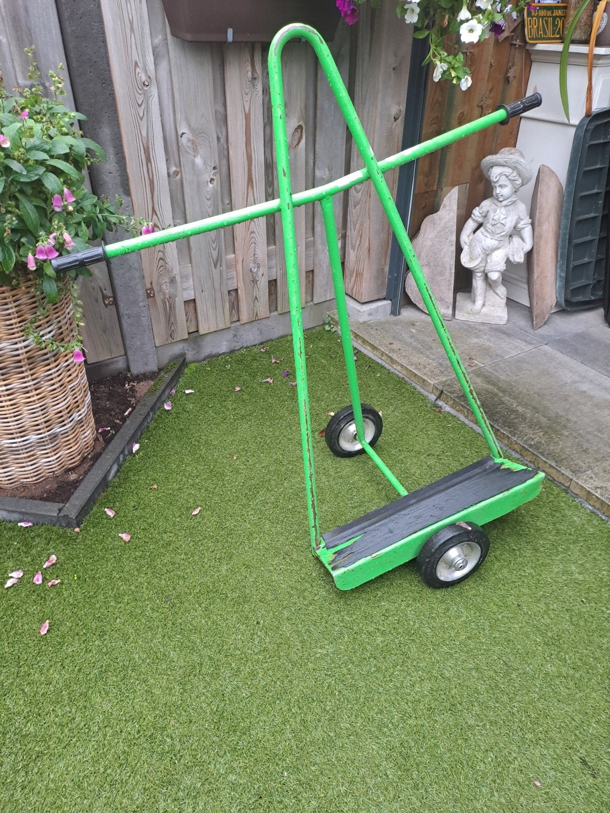 Groene platenkar voor transport, Ophalen, Gebruikt