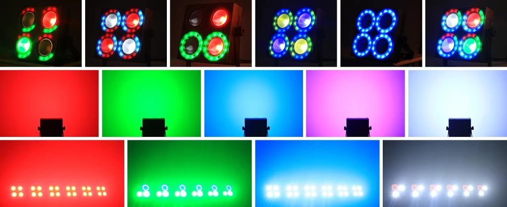 Nieuwe First Class 4x40 W RGBW Stage Led Blinder, Ophalen of Verzenden, Nieuw, Complete set