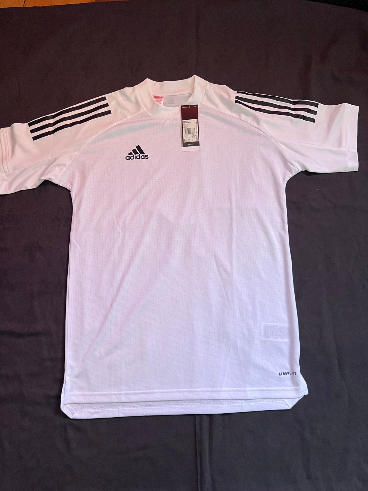 Adidas CON20 Voetbalshirt - Wit/Zwart - Maat 176, Sport en Fitness, Maat XS of kleiner, Ophalen of Verzenden, Nieuw, Shirt