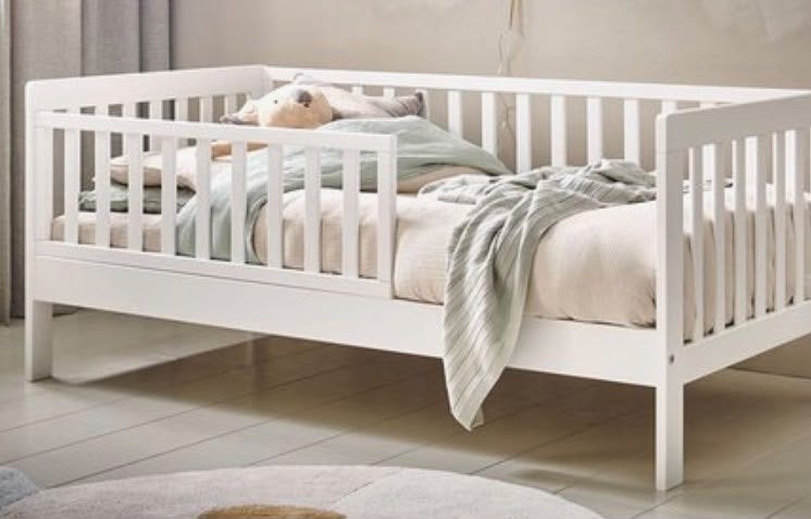 Peuterbed 140x70cm - Wit, Ophalen, Nieuw, 70 tot 85 cm, 140 tot 160 cm
