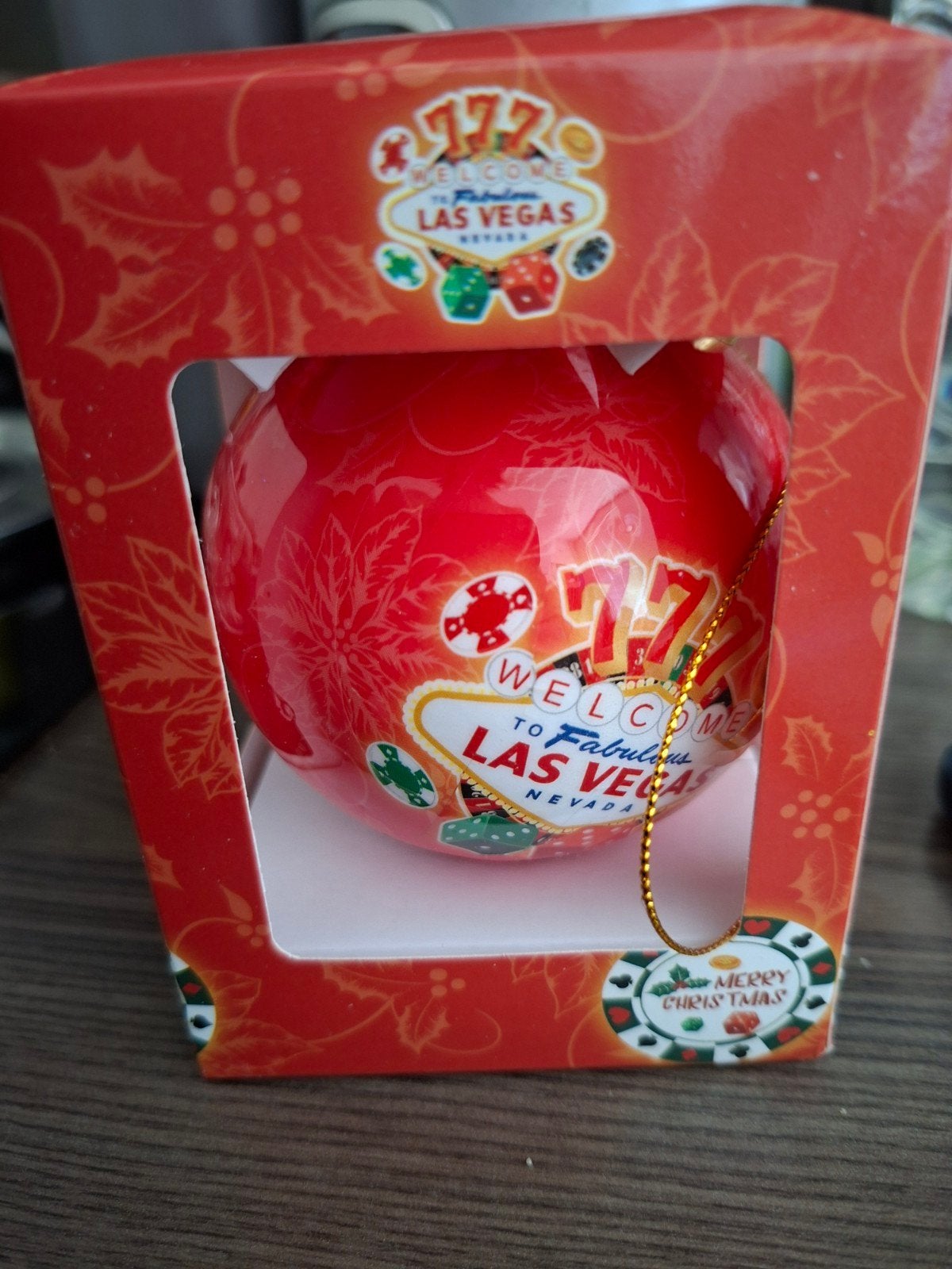 Las Vegas kerstbal nieuw., Ophalen of Verzenden, Nieuw