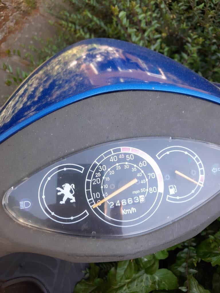 Peugeot V-Clic Scooter - Blauw/Zilver, Ophalen, Gebruikt, Overige modellen, Maximaal 45 km/u