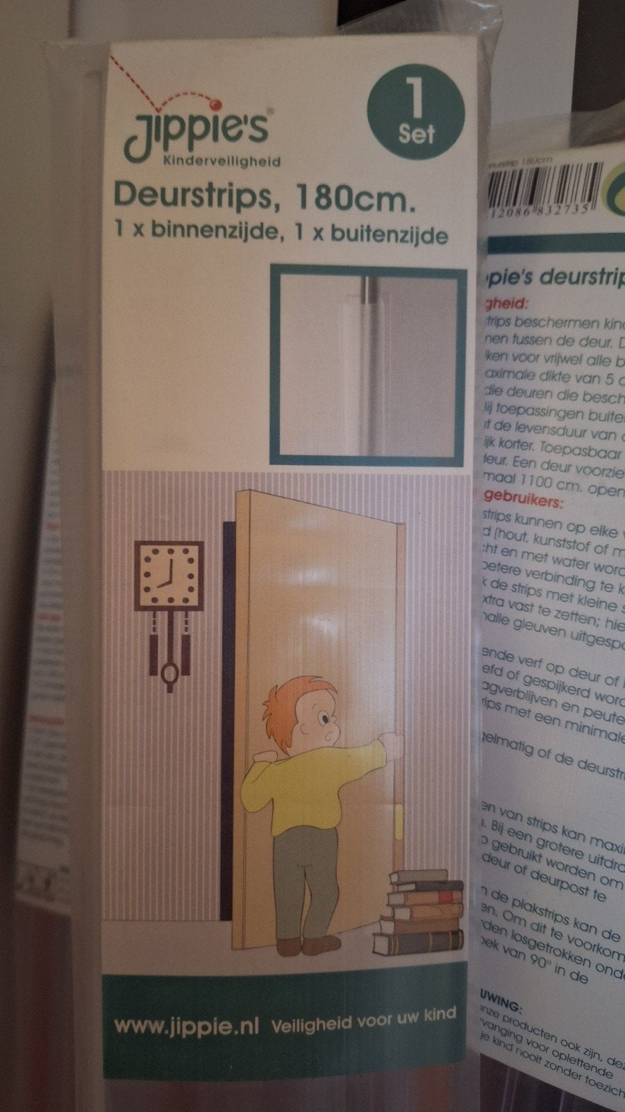 Jippie's Deurstrips 180cm - Kinderveiligheid, Ophalen, Nieuw