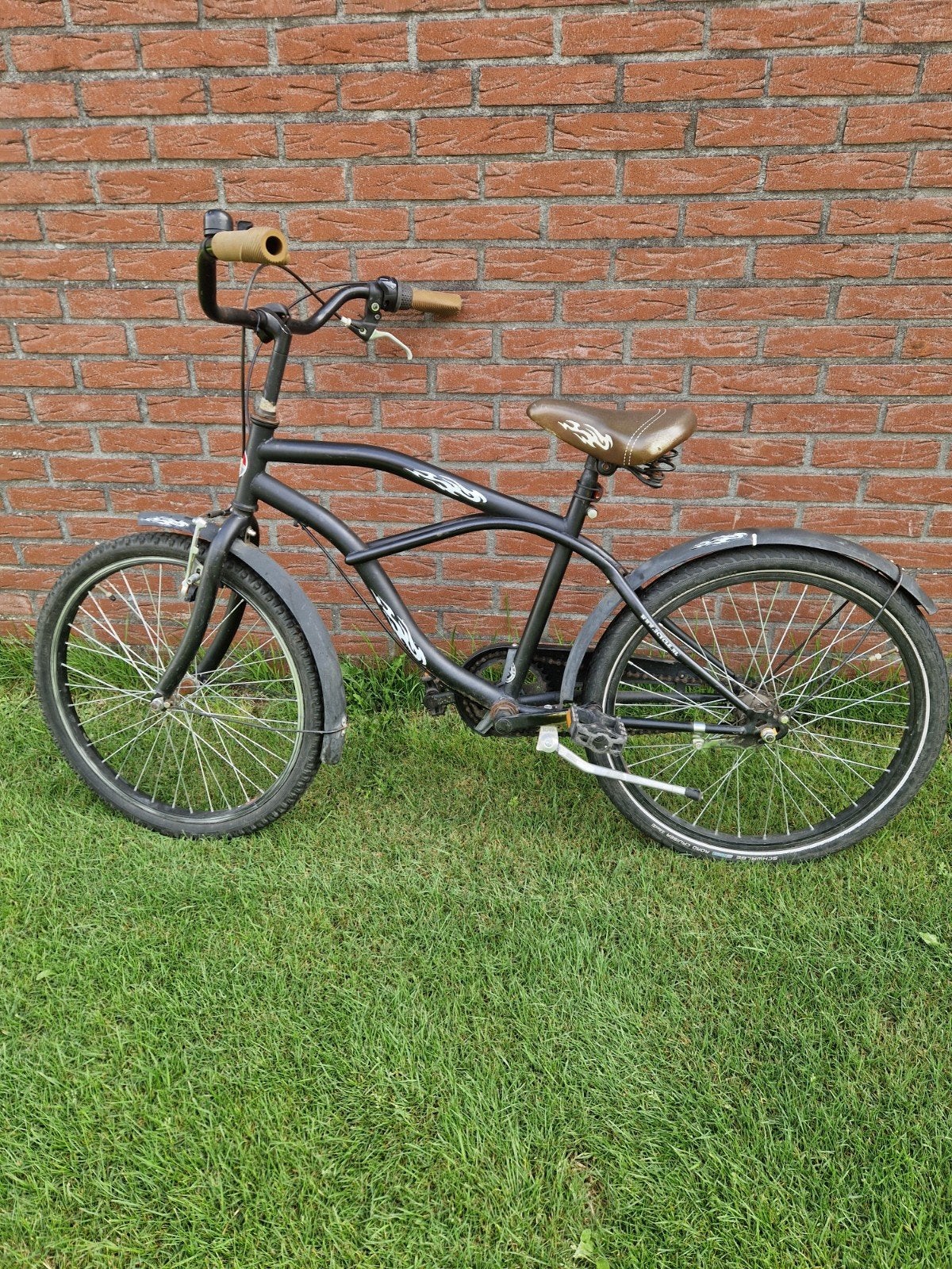 leuke beach cruiser jongens fiets 22 inch, Minder dan 47 cm, Ophalen, Gebruikt, Staal