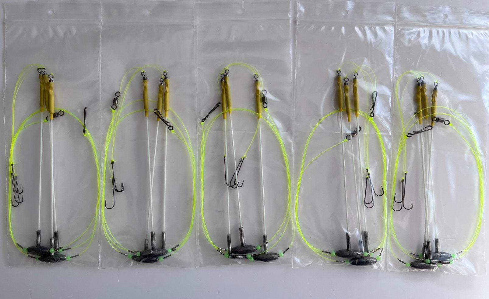 Verzwaarde fiber afhouder onderlijn 5 stuks PLATVIS, Watersport en Boten, Hengelsport | Zeevissen, Ophalen of Verzenden, Nieuw
