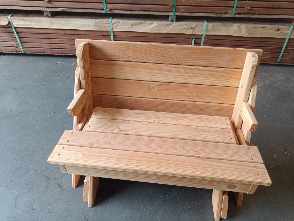 Inklapbare kinder picknick bank/tafel – Demo Model, Tuin en Terras, Ophalen, Zo goed als nieuw, Rechthoekig, Kinderpicknicktafel