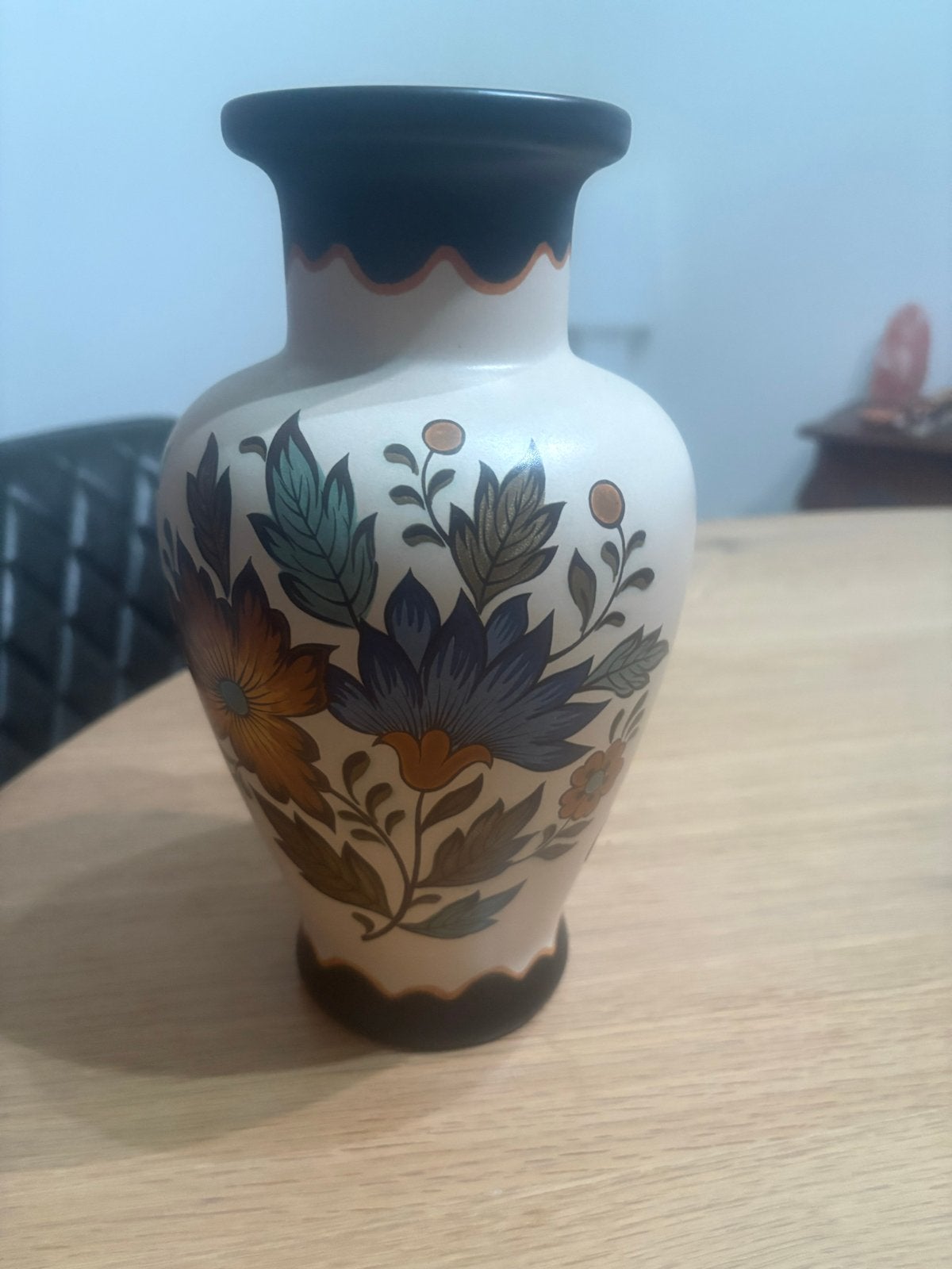 Flora Gouda Plateel Holland Handwerk Vaas 2x, Ophalen of Verzenden