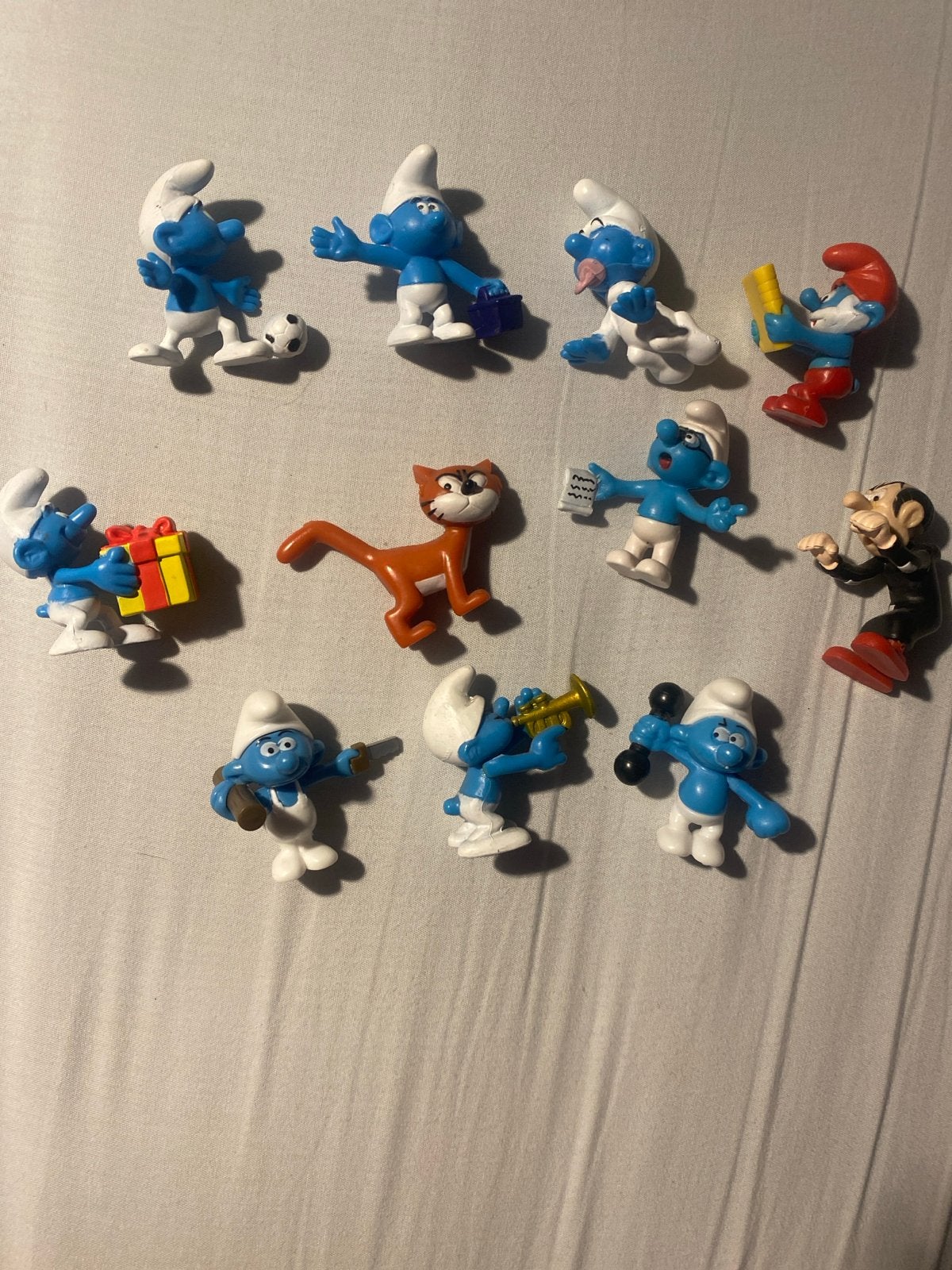 11 Nieuwe Smurfen en Gargamel met Azraël - Zo goed als nieuw, Verzamelen, Ophalen, Zo goed als nieuw, Verschillende Smurfen, Poppetje, Figuurtje of Knuffel
