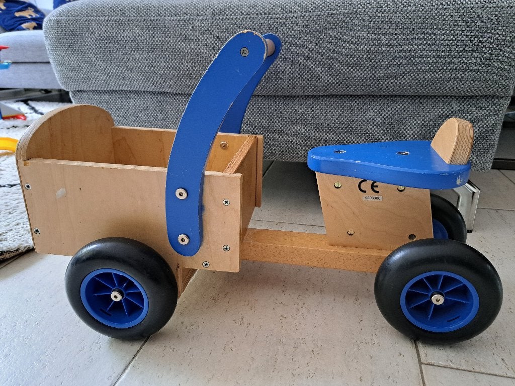 Houten Bakfiets/Loopvoertuig, Ophalen, Gebruikt, Loopfiets