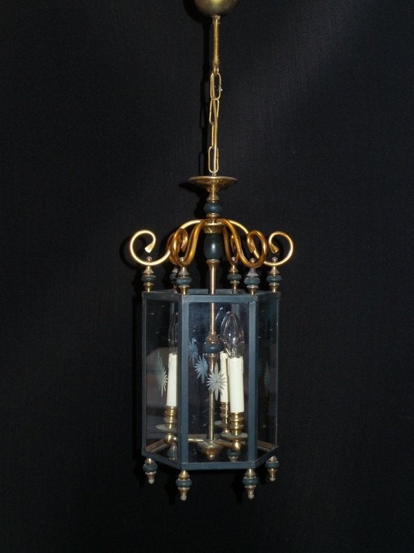 Oude sierlijke lantaarn met 3 lichtpunten, Ophalen, Gebruikt, E14 (klein)