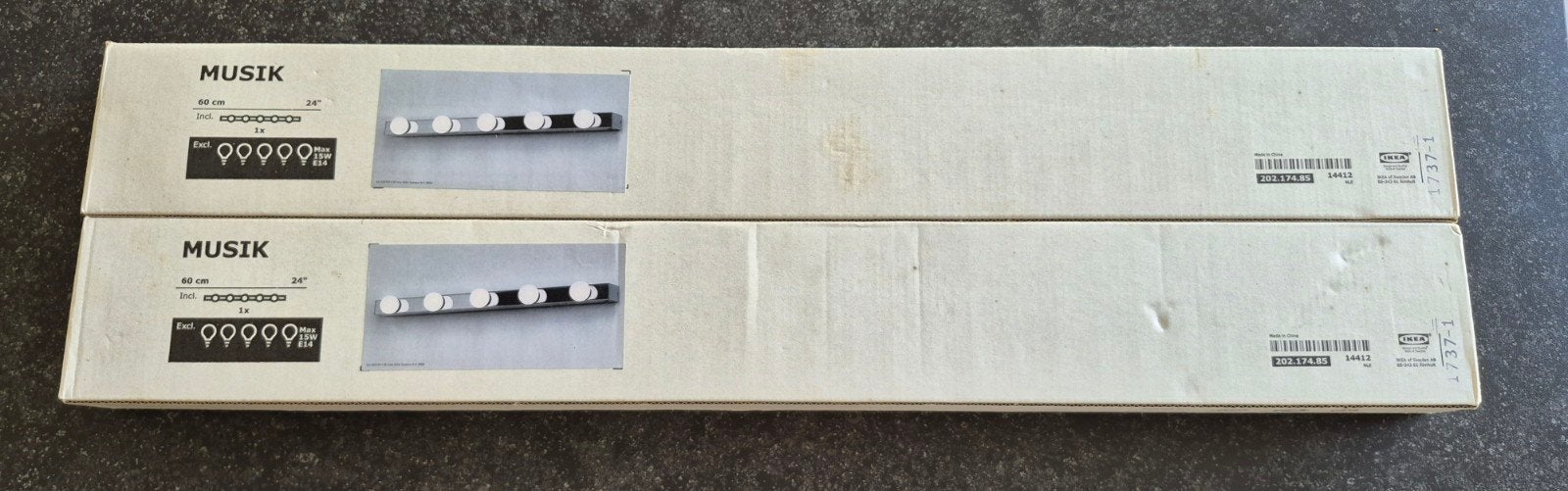 ikea wandlampen 2x, Ophalen