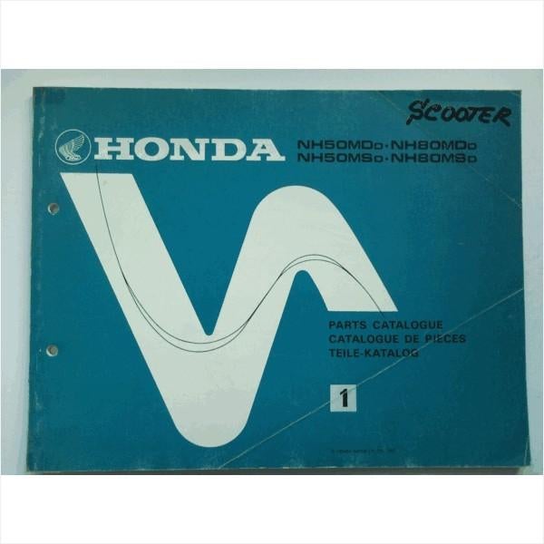 Honda NH50MD NH50MS NH80MD NH80MS Onderdelenboek 1982 #3 Eng, Ophalen of Verzenden, Gelezen, Honda