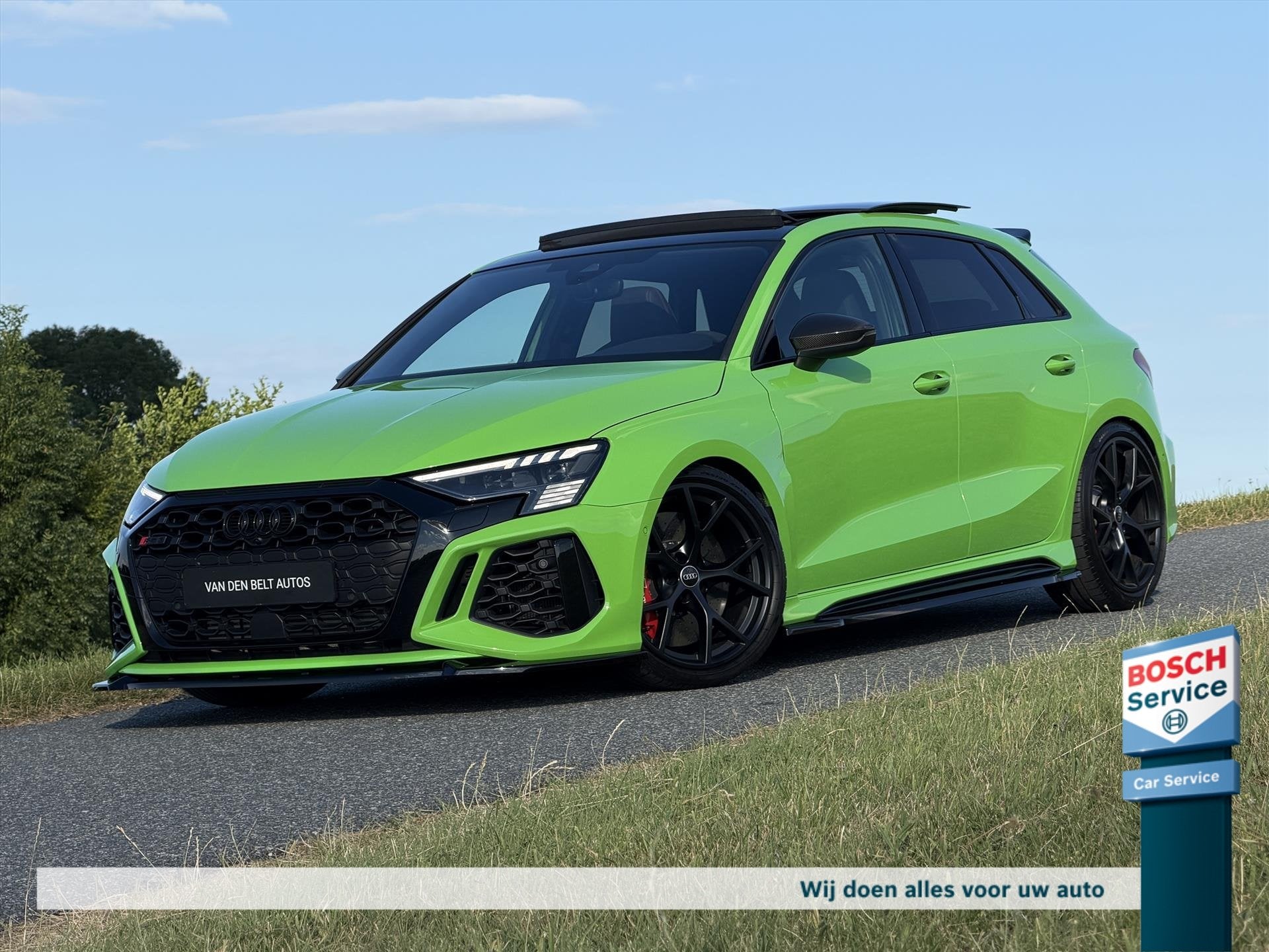 Audi Rs3 2.5 TFSI 400PK Quattro / Hulk / Pano / Keramisch /, Auto's, Audi, Automaat, RS3, Leder, Bedrijf
