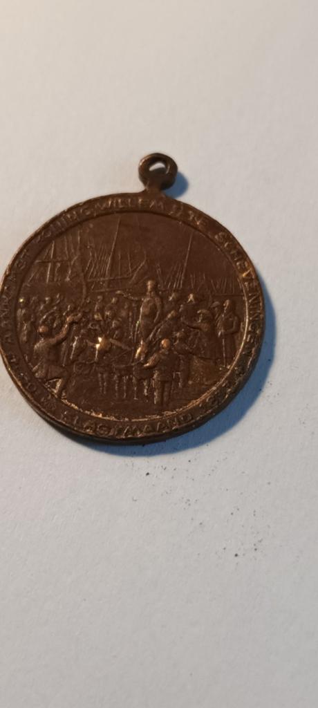 Herdenkingsmedaille 100 Jaar Onafhankelijkheid 1813-1913, Postzegels en Munten, Ophalen of Verzenden, Brons, Nederland