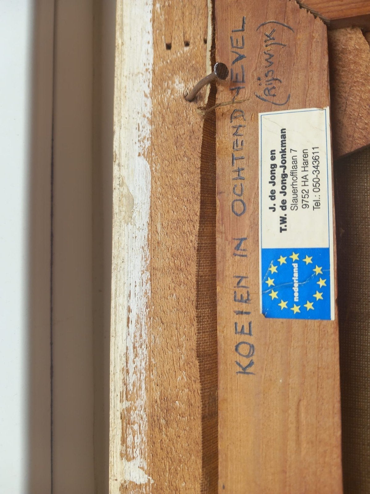Schilderij 'Koeien in Ochtendnevel' door J. de Jong, Ophalen of Verzenden