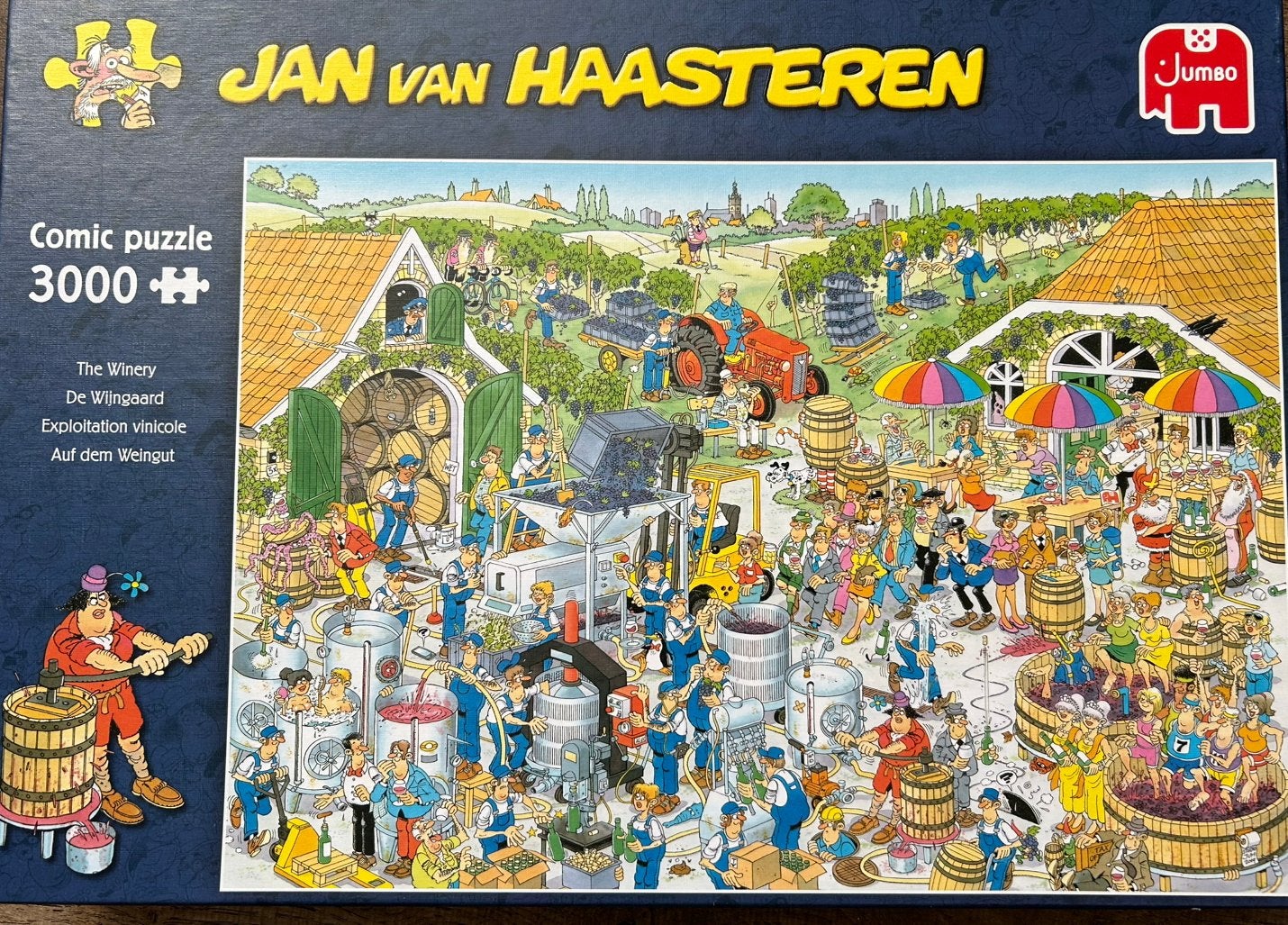 De wijngaard 3000 stukjes, Hobby en Vrije tijd, Denksport en Puzzels, Ophalen, Meer dan 1500 stukjes, Zo goed als nieuw, Legpuzzel