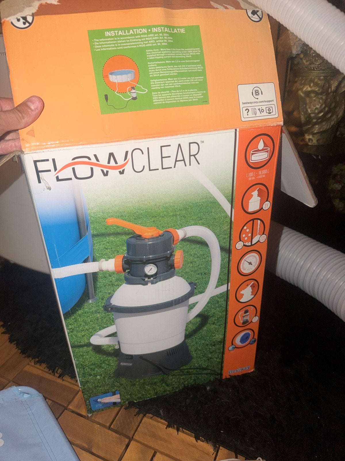 Bestway Flowclear zandfilterpomp voor zwembad, Tuin en Terras, Ophalen of Verzenden, Zo goed als nieuw, Zwembadpomp