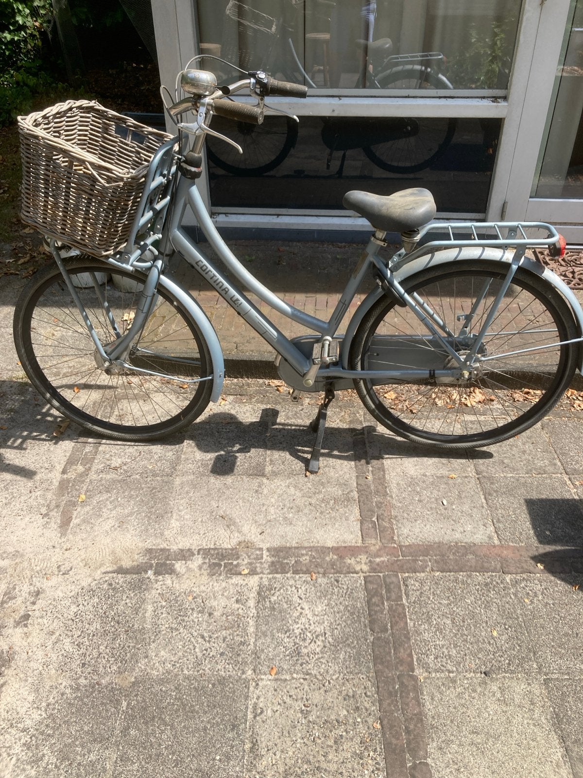 Cortina U4 Transportfiets Dames - Lichtblauw, Fietsen en Brommers, Fietsen | Dames | Damesfietsen, Gebruikt, 50 tot 53 cm, Schijfrem