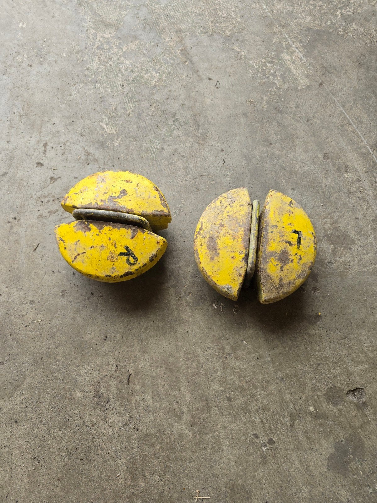 wielgewichten john deere, Ophalen