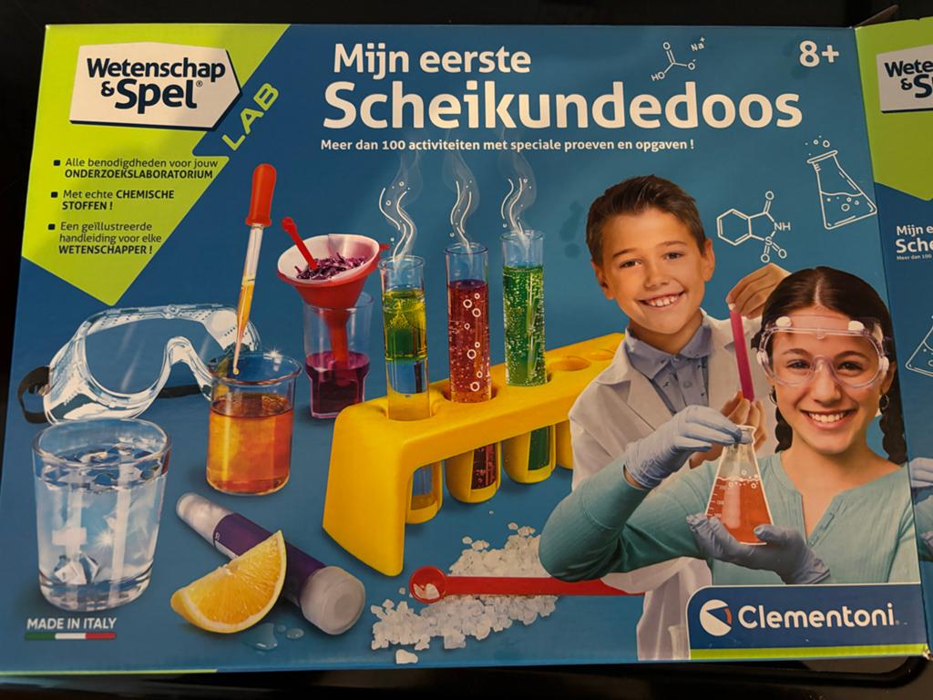 Nieuwe Clementoni Scheikundedoos - Mijn Eerste Lab, Kinderen en Baby's, Speelgoed | Educatief en Creatief, Ophalen, Nieuw, Ontdekken
