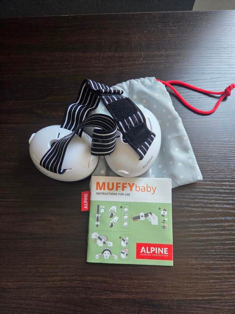 Alpine Muffy Baby gehoorbescherming - 3x gebruikt, Kinderen en Baby's, Kinderspulletjes, Ophalen of Verzenden, Gebruikt