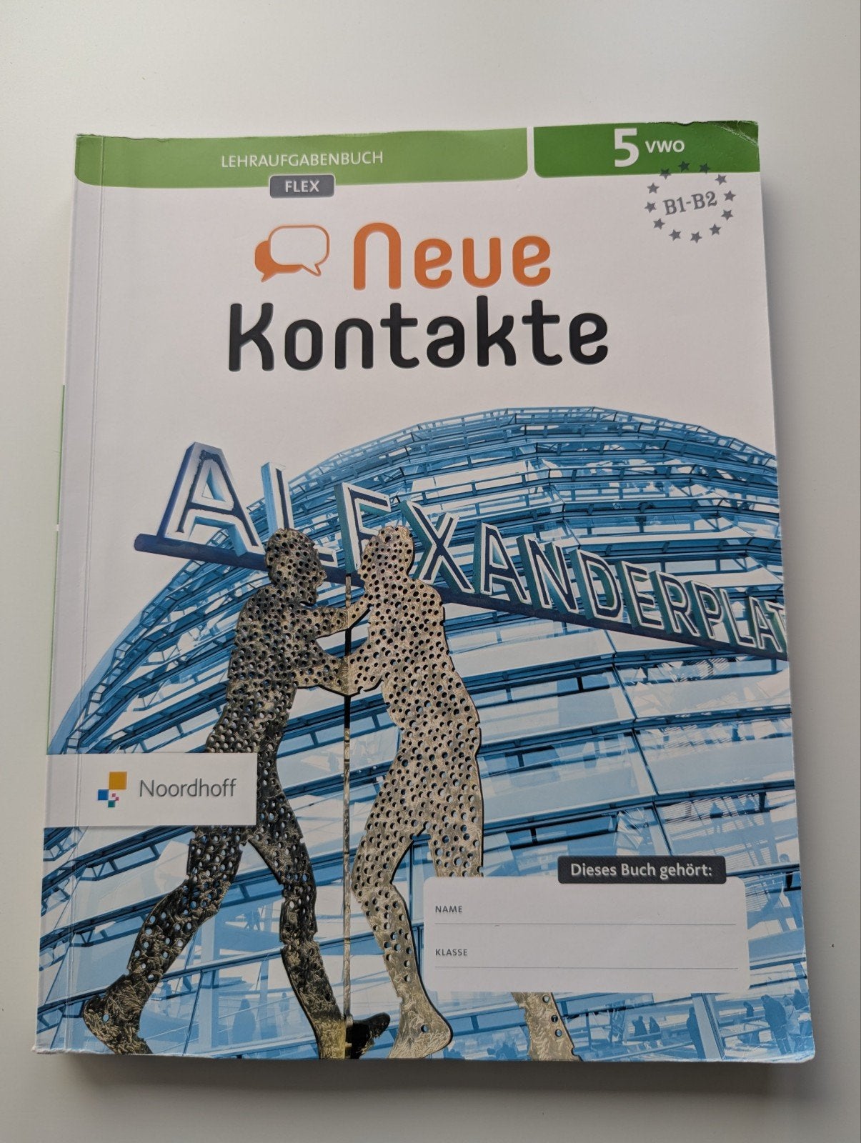 Nieuwe Kontakte 5 VWO Duits lesboek Noordhoff, Ophalen of Verzenden, Alpha, Zo goed als nieuw, Noordhoff