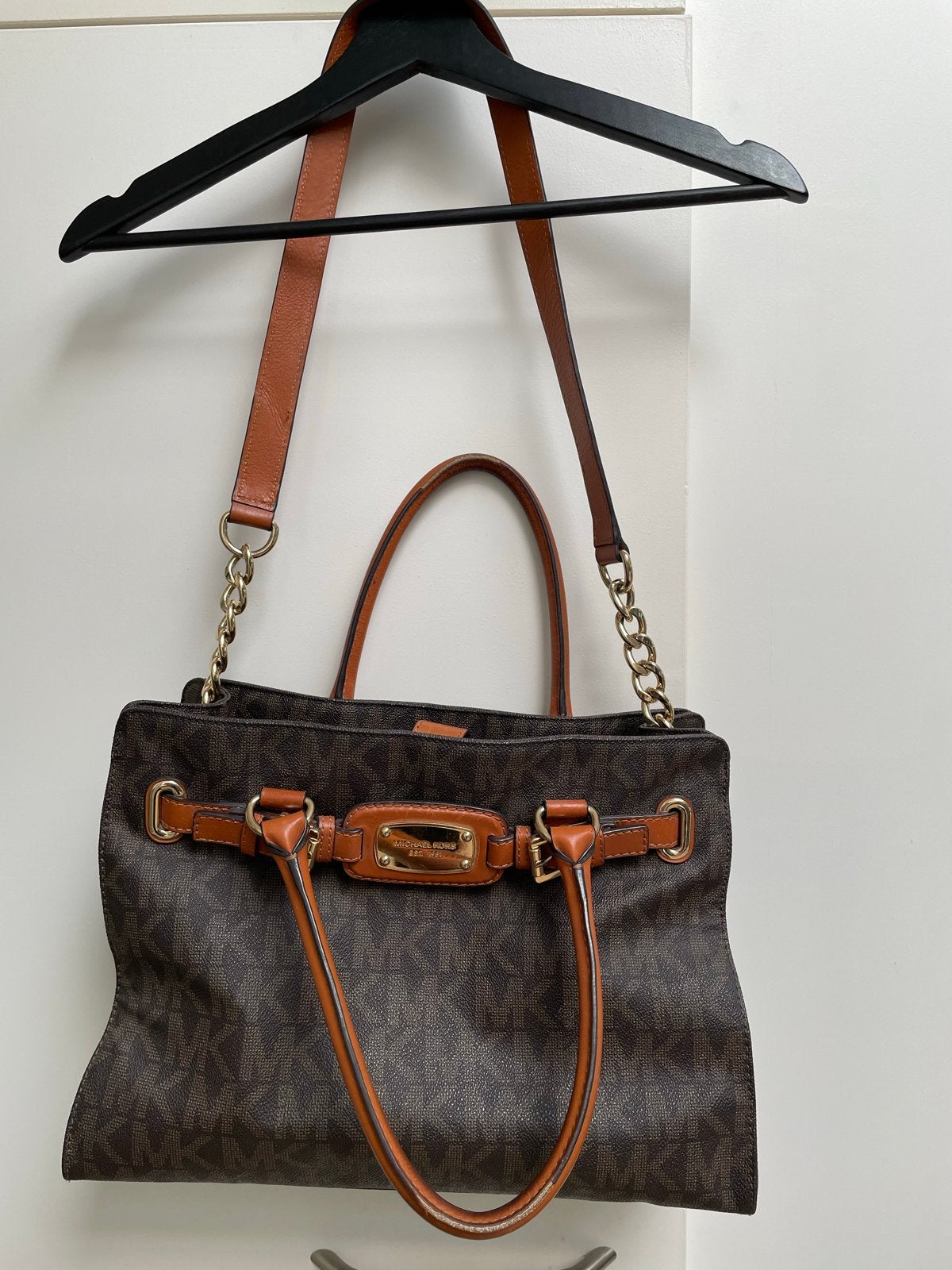 Michael Kors Handtas - Bruin met lichte gebruikerssporen, Ophalen, Gebruikt, Bruin, Handtas