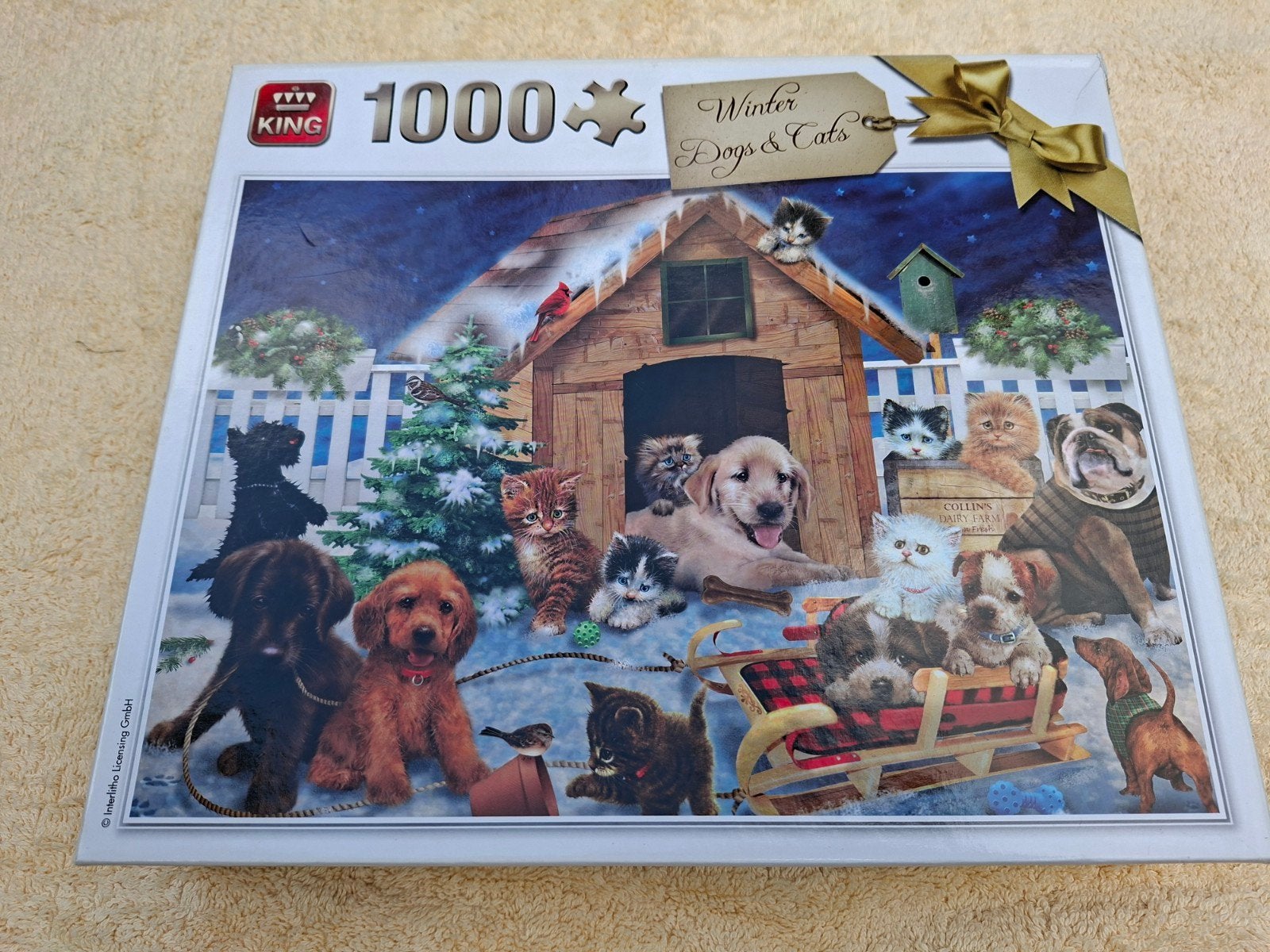 puzzel Dogs and Cats 1000 stukjes, Ophalen of Verzenden, 500 t/m 1500 stukjes, Zo goed als nieuw, Legpuzzel
