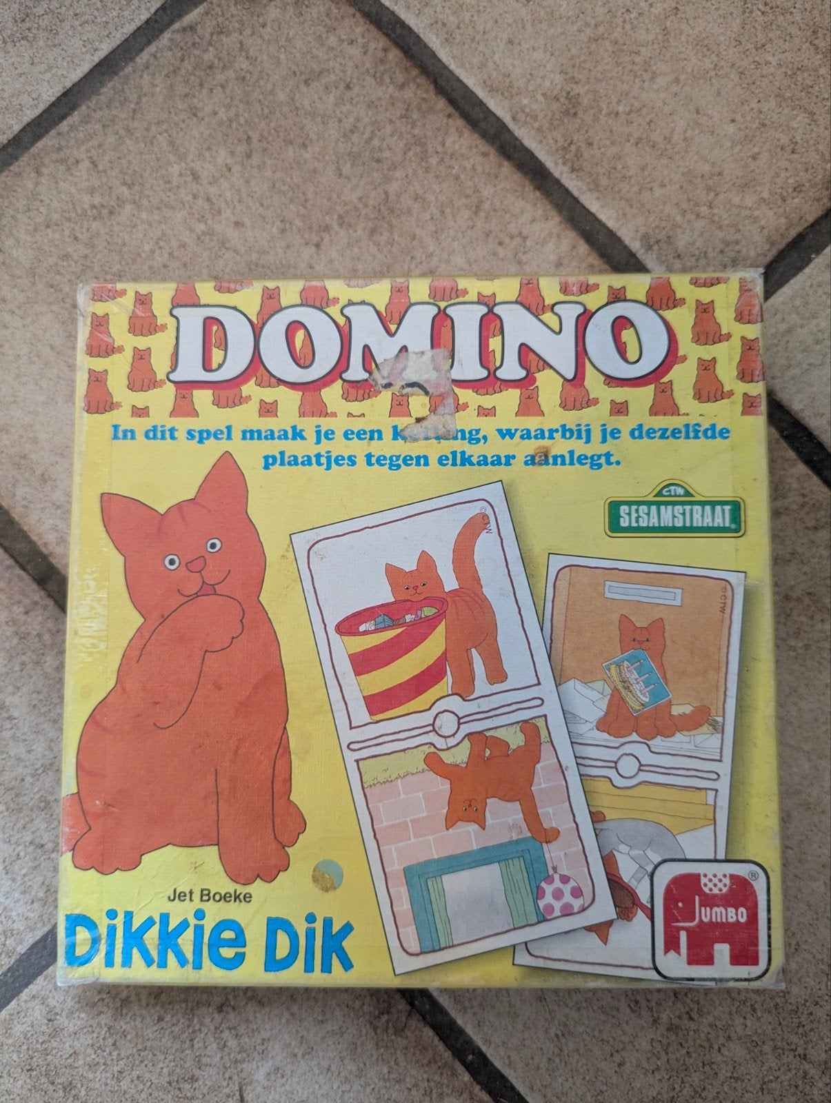 Dikkie Dik Domino - Jet Boeke (Jumbo), Een of twee spelers, Ophalen, Gebruikt, Jumbo