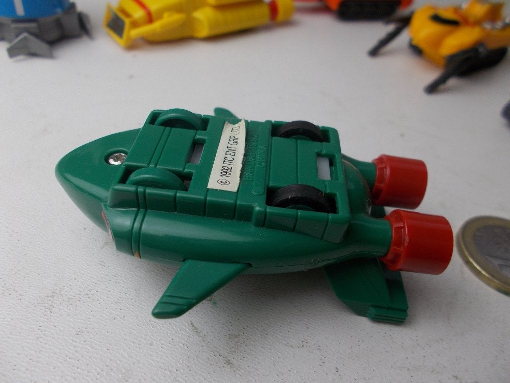 1992 THUNDERBIRDS VOERTUIGEN 6 x (6 x IN 1 KOOP!), Ophalen of Verzenden, Zo goed als nieuw, Tv, Beeldje, Replica of Model