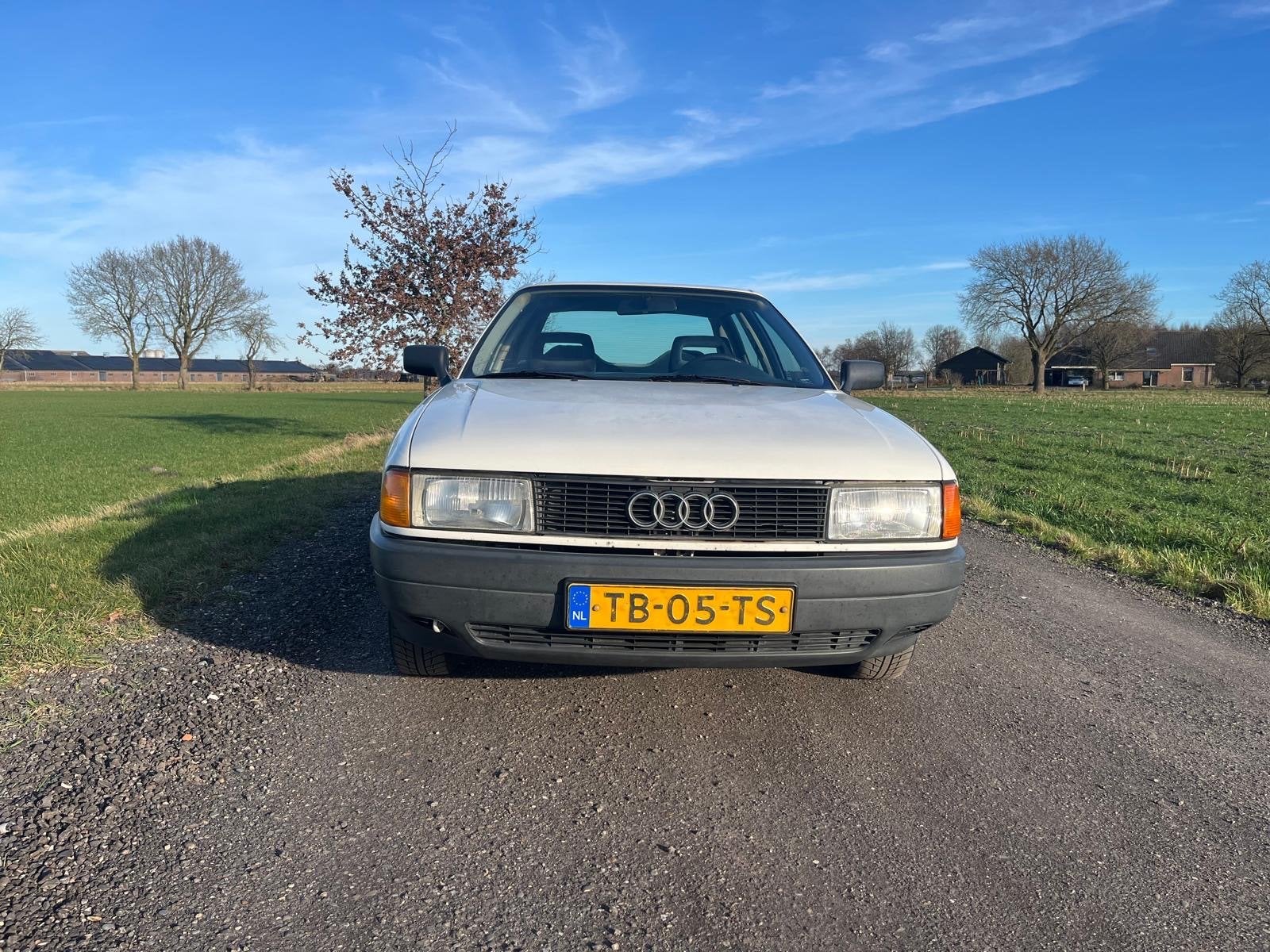 Audi 80, Auto's, 74 pk, 4 cilinders, Wit, Origineel Nederlands